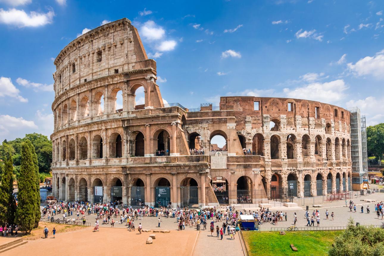 El Coliseo de Roma, una de las ciudades que recorren seis de los ocho circuitos a Europa